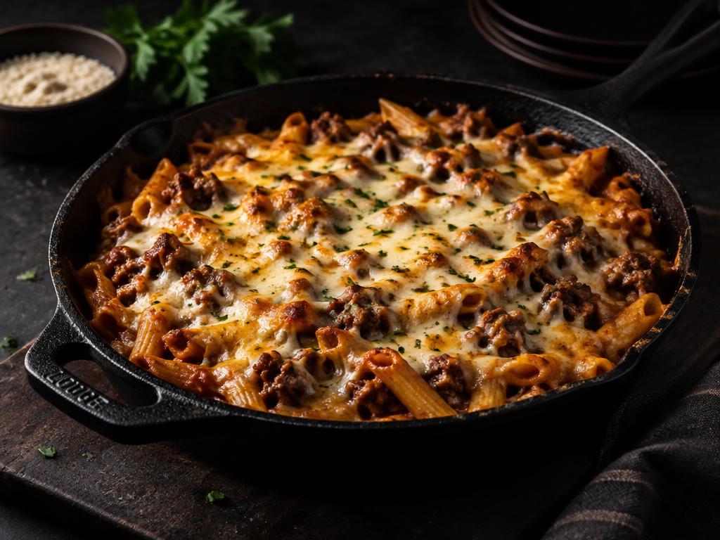 Cheesy Beef Protein Pasta Bake